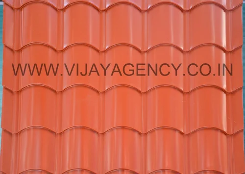 Vijayagency Red Steel Roof Tile Profile